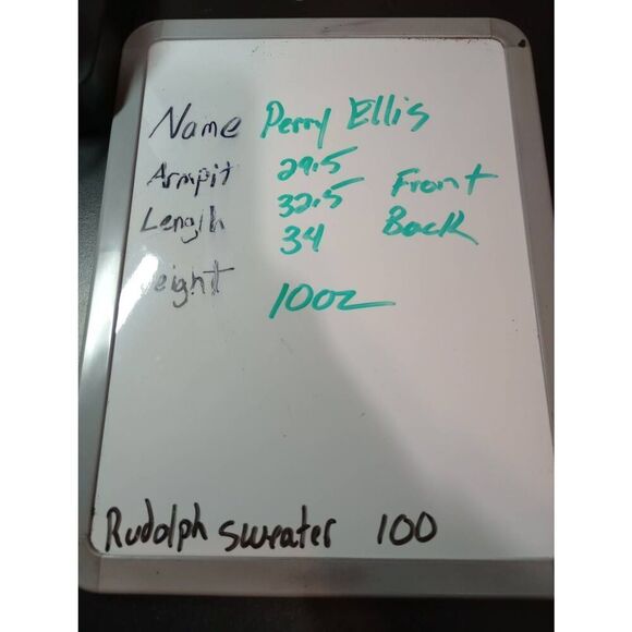 Perry Ellis Shirt Men's 3x White Button‎ Front Long Sleeve - Picture 9 of 9